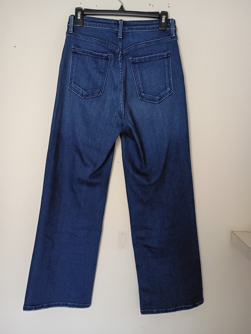 Just Black The Patch Pocket Wide Leg Dark Wash Jeans Size 27 - Picture 6 of 8